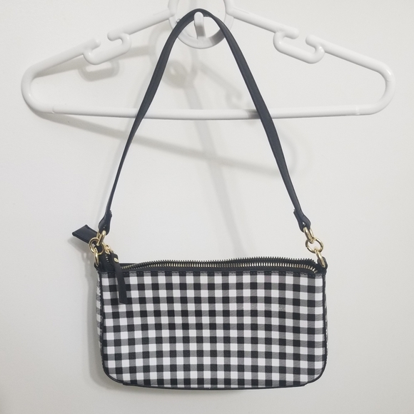 EUC Nanette Lepore b&w plaid purse - Picture 3 of 10